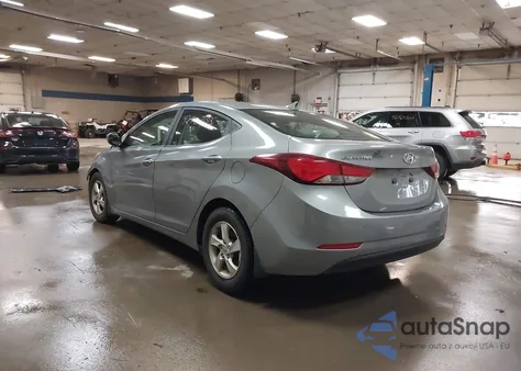 2015 Hyundai Elantra Se from USA, damaged, VIN KMHDH4AE3FU329543
